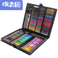 舒弗(LACHOUFFE)2021 150件套装绘画工具盒 文具画板写字板玩具画笔 可水洗水彩笔蜡笔美术铅笔木质 150