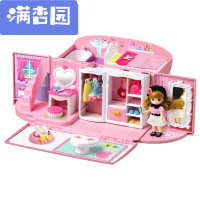 舒弗(LACHOUFFE)2021韩国3岁女孩迷你美美玩具甜心提包屋套装玩具迷你宠物过家家玩具