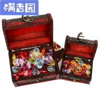 舒弗(LACHOUFFE)儿童水晶串宝石海盗珠玩具男女小孩过家家饰品大宝箱小宝箱送宝石弹力线