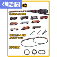 舒弗(LACHOUFFE)仿真古典火车轨道玩具高铁拖马撕小火车套装复古蒸汽火车玩具男孩