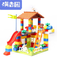 舒弗（LACHOUFFE)2021新款大颗粒积木儿童玩具宝宝创意拼插立体城堡早教建筑玩具兼容乐高男孩女孩3-6-9周