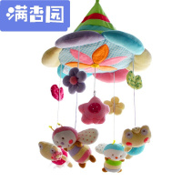 舒弗(LACHOUFFE)2021新款婴儿玩具毛绒床铃音乐旋转床挂床头摇铃儿风铃安抚玩具