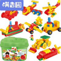 舒弗(LACHOUFFE)2021新款大颗粒3-6岁拼插积木幼儿园儿童早教新年创客玩具汽车齿轮积木组合包6510(168