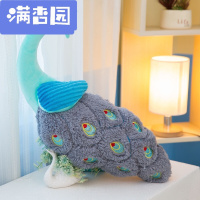 舒弗(LACHOUFFE)2021新款新款孔雀抱枕玩具公仔娃娃玩偶家具摆件沙靠垫卡其色孔雀
