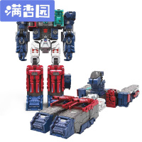舒弗(LACHOUFFE)变形金刚泰坦战争新年铂金版玩具擎天柱(红蓝)