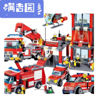 舒弗（LACHOUFFE)兼容乐高积木7儿童拼装8力玩具开智组装卡货车6-10周岁男孩子N：消防套餐组合(共922块积木
