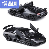 舒弗(LACHOUFFE)五寸合金车模 兰博基尼LP670 磨砂哑光回力汽车模型玩具 酷黑蝙蝠