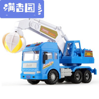 舒弗(LACHOUFFE)工程汽车模型带音乐前轮惯性玩具车挖掘机挖机升降机搅拌车洒水车油罐车