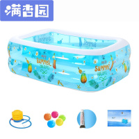 舒弗(LACHOUFFE)塑料游泳池大型 长方形 超大海洋球池儿童小孩充气游泳池户外宝宝新款