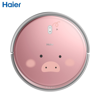 海尔(Haier) 小猪定制版TAB-QT50SSC 智能家用无线手持车载全自动回充扫洗拖地吸尘器三合一体机扫地机器人