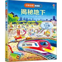揭秘地下尤斯伯恩看里面系列精装版3D立体翻翻书3-6-8-12岁幼儿童揭秘地下世界认知启蒙绘本读物小学生益智游戏科普