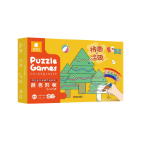 阳光宝贝全脑开发拼图 颜色形状 中英双语对照 0-3-6岁宝宝涂鸦趣味早教书启蒙认知书籍 华光儿童专注力训练益智 幼