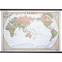 【复古】世界地图挂图 约1.4米x1.1米 办公室/会议室/客厅/卧室家用背景墙装饰画 仿古地图