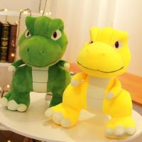 恐龙阿贡毛绒玩具霸王龙公仔男孩大号抱枕生日女生布娃娃玩偶 黄色款 70厘米送小公仔