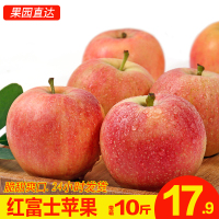 带箱10斤嘎啦苹果水果新鲜当季应季脆甜陕西红富士丑萍果整箱【三天内发货】