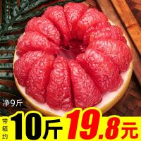 红心柚子新鲜水果当季红柚平和红肉管溪蜜柚净重9斤整带箱10福建【三天内发货】