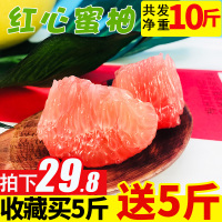福建平和管溪蜜柚红心柚子红肉蜜柚10斤大果新鲜水果当季整箱10斤[三天内发货]