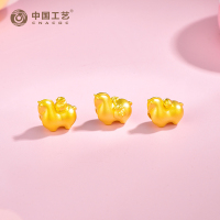 黄金足金999微硬金[马上黄金]Q萌手串-马上有财