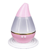 加湿器家用办公室 七彩水滴迷你usb香薰加湿器V4|粉色