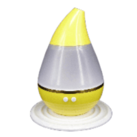 加湿器家用办公室 七彩水滴迷你usb香薰加湿器V4|黄色