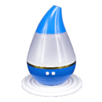 加湿器家用办公室 七彩水滴迷你usb香薰加湿器V4|蓝色