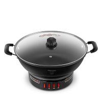 电炒锅家用炒菜铁锅一体式电锅铸铁电蒸锅大容量多功能火锅|32无笼