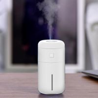 车载usb插电迷你加湿器桌面小型静音卧室香薰精油创意办公室D6|白色(1支棉棒+数据线)