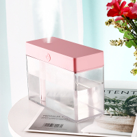 usb加湿器车载香薰机宿舍 家用静音空气加湿迷你小型婴儿孕妇可用N1|粉色无彩灯