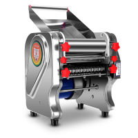 电动压面机全自动面条机 电动面条机混沌页饺子页板面机烩面机P2|不锈钢豪华款200型550w电机