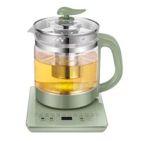 多功能玻璃养生壶全自动智能花茶黑茶煮茶器炖煮壶X7|Y01B复古绿+滤网