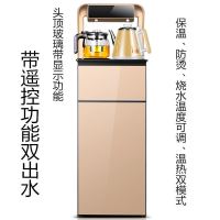 家用冷热新茶吧机立式台式暖壶茶壶智能遥控饮水机家用|龙门款-金色(智能遥控+彩屏) 温热型(温水+热水)