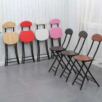 便携小板凳子折叠椅子家用餐椅靠背椅阳台凳子折叠凳迷你宿舍椅子
