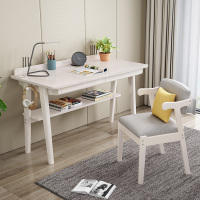 北欧实木书桌书房办公桌写字台儿童学生初中生家用学习电脑桌