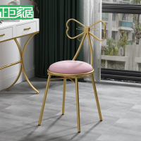 北欧靠背梳妆凳卧室化妆凳子简约蝴蝶椅网红化妆台梳妆台椅子