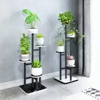 简约现代室内花架客厅家用落地花盆架金色绿萝吊兰置物装饰花架子