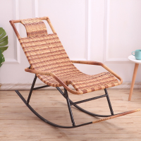 躺椅午休午睡椅阳台家用休闲椅子沙滩便携靠椅懒人摇椅靠背椅折叠