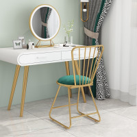 卧室化妆椅梳妆台凳子少女公主美甲靠背ins北欧网红椅子