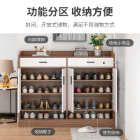 鞋柜家用门口大容量实木色透气玄关经济型阳台多层收纳鞋架储物柜