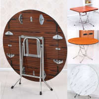 折叠桌子餐桌家用正方形饭桌小户型实木吃饭桌子可折叠圆形桌