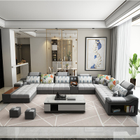 布艺沙发北欧简约现代大小户型科技布沙发客厅组合套装网红款家具