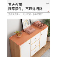 五斗柜简约现代斗橱实木腿北欧卧室收纳小柜子客厅靠墙抽屉储物柜