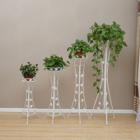 单层铁艺大盆绿萝花架客厅落地式花架欧式阳台室内吊兰花盆架