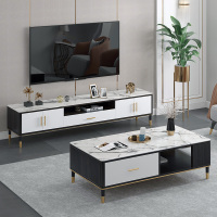 简约现代电视柜茶几组合后现代轻奢ins风北欧客厅小户型电视机柜