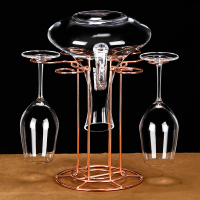 创意水晶红酒杯醒酒器一体杯架倒挂悬挂酒架摆件家用时尚脚杯架