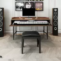 简约经济琴桌电钢琴录音棚工作台音乐工作桌编曲工作调音台桌子