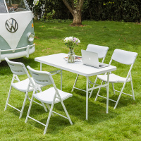 折叠桌子户外摆摊便携式家用长方形长条桌学习吃饭桌夜市地摊桌椅