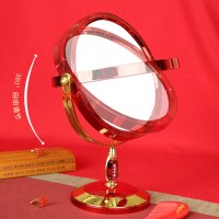 结婚用品大娘女方陪嫁红色镜子一对欧式婚礼化妆嫁妆婚庆物品