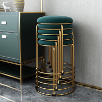 轻奢金色凳子家用网红小凳子矮凳北欧圆凳餐桌凳懒人板凳