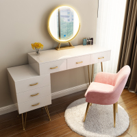北欧梳妆台卧室收纳柜一体经济小户型ins风轻奢化妆桌