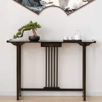 新中式玄关台实木禅意门厅玄关供桌客厅条案端景台玄关柜